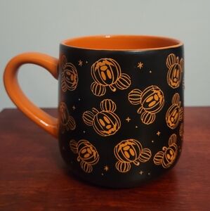 Disney Halloween Mickey Pumpkin Black And Orange Mug